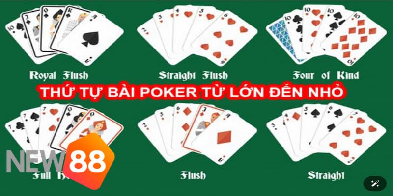 thứ tự bài poker